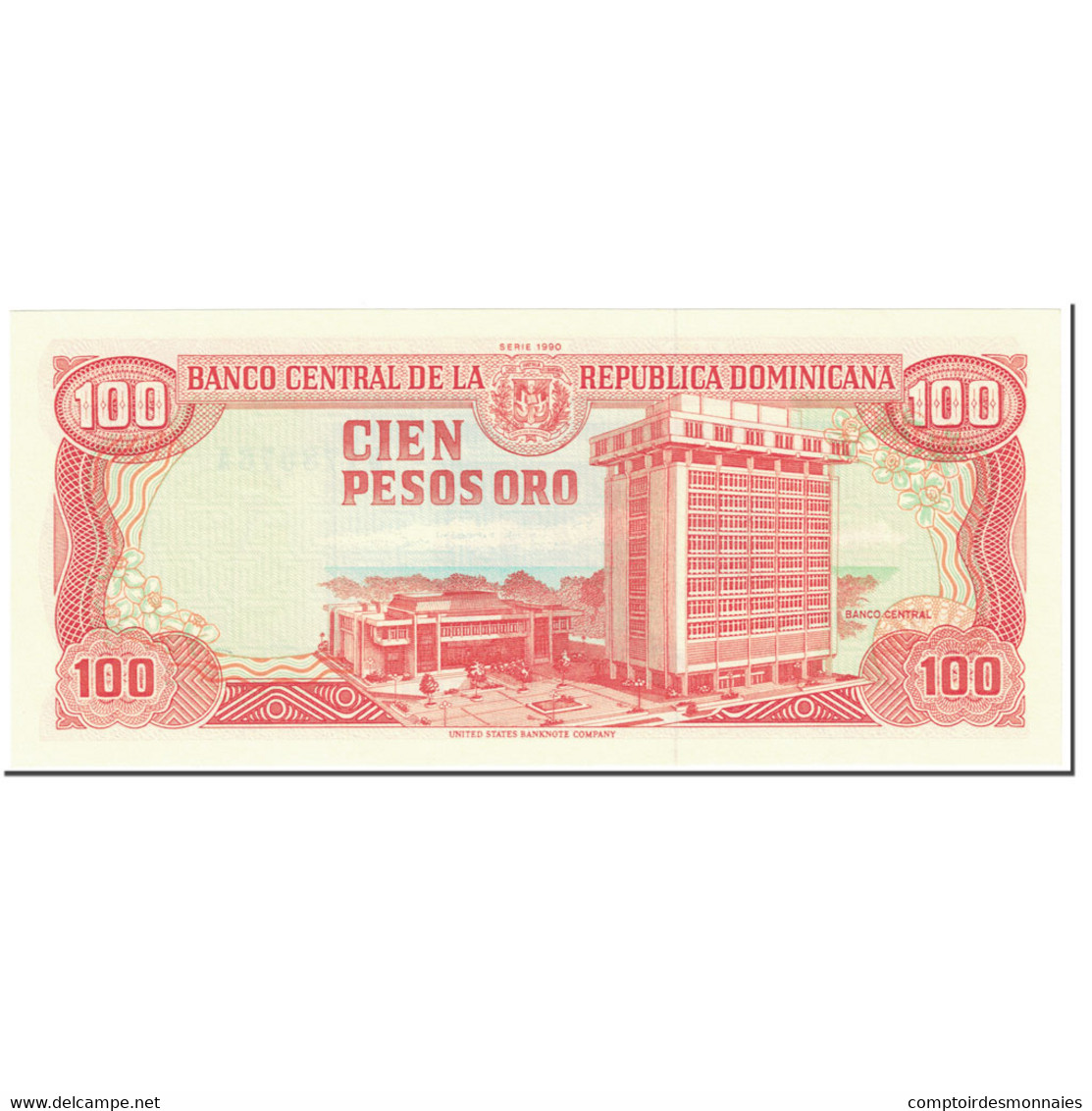 Billet, Dominican Republic, 100 Pesos Oro, 1990, UNdated (1990), KM:128b, NEUF - Dominicaine