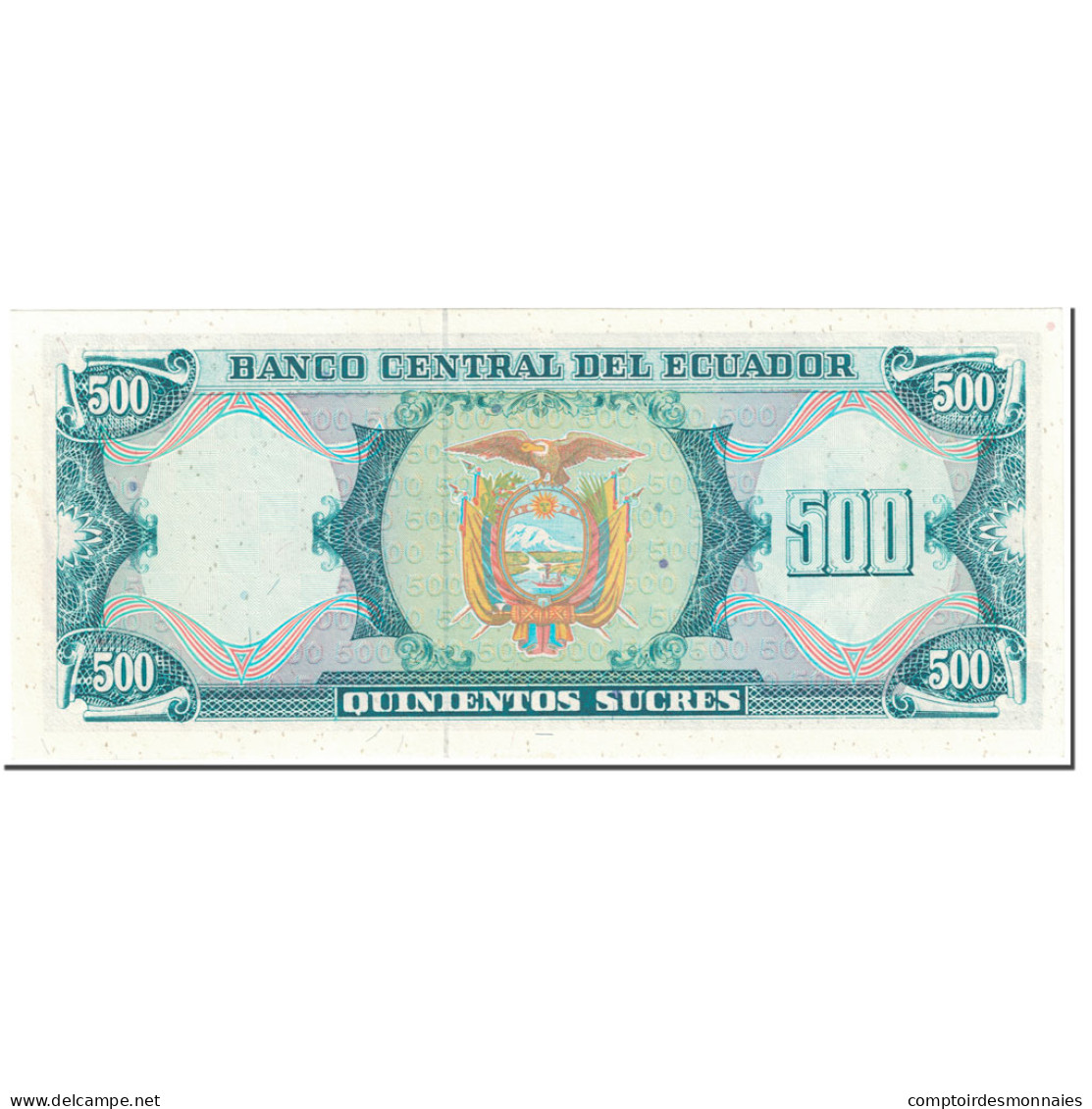 Billet, Équateur, 500 Sucres, 1988, 1988-06-08, KM:124Aa, NEUF - Equateur