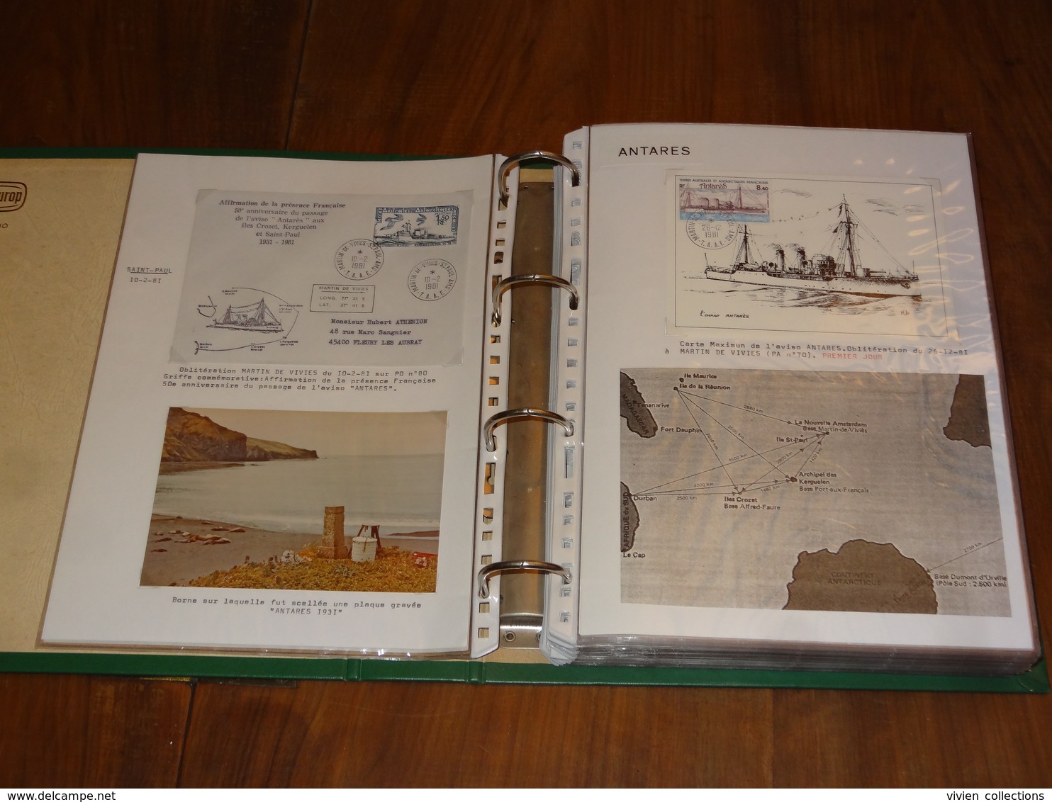 Collection De 555 Plis Des Terres Australes Et Antartiques Françaises TAAF Entre 1962 Et 2001 Dont étude Et 1er Jours - Collections, Lots & Séries