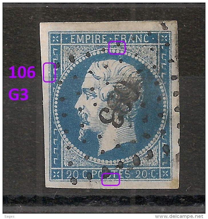 106 G3 N° 14. - 1853-1860 Napoleon III