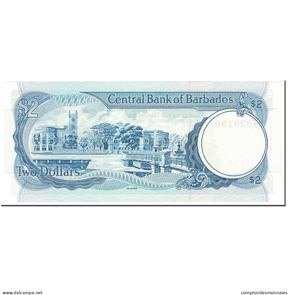 Billet, Barbados, 2 Dollars, 1986, Undated (1986), KM:36, NEUF - Barbados (Barbuda)