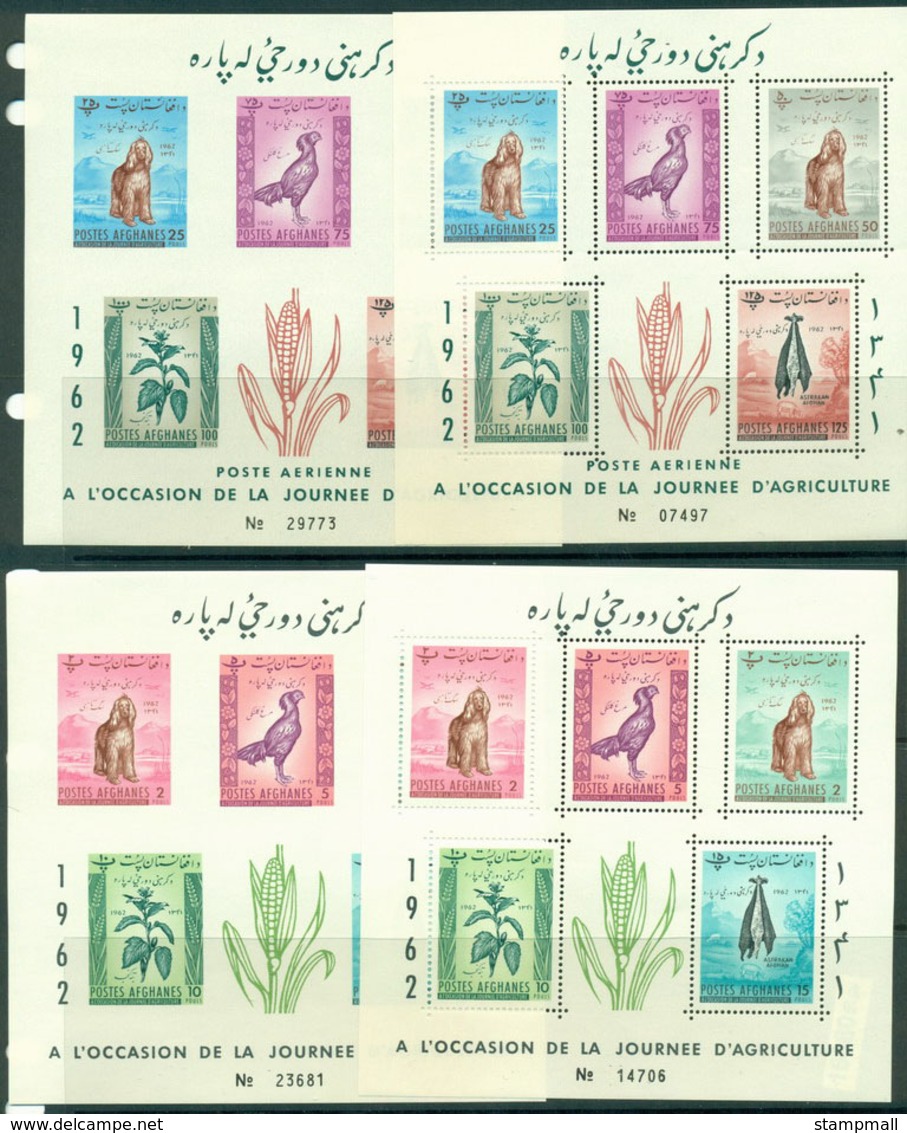 Afghanistan 1962 Agriculture Day Perf & Imp MS MUH Lot16080 - Afghanistan