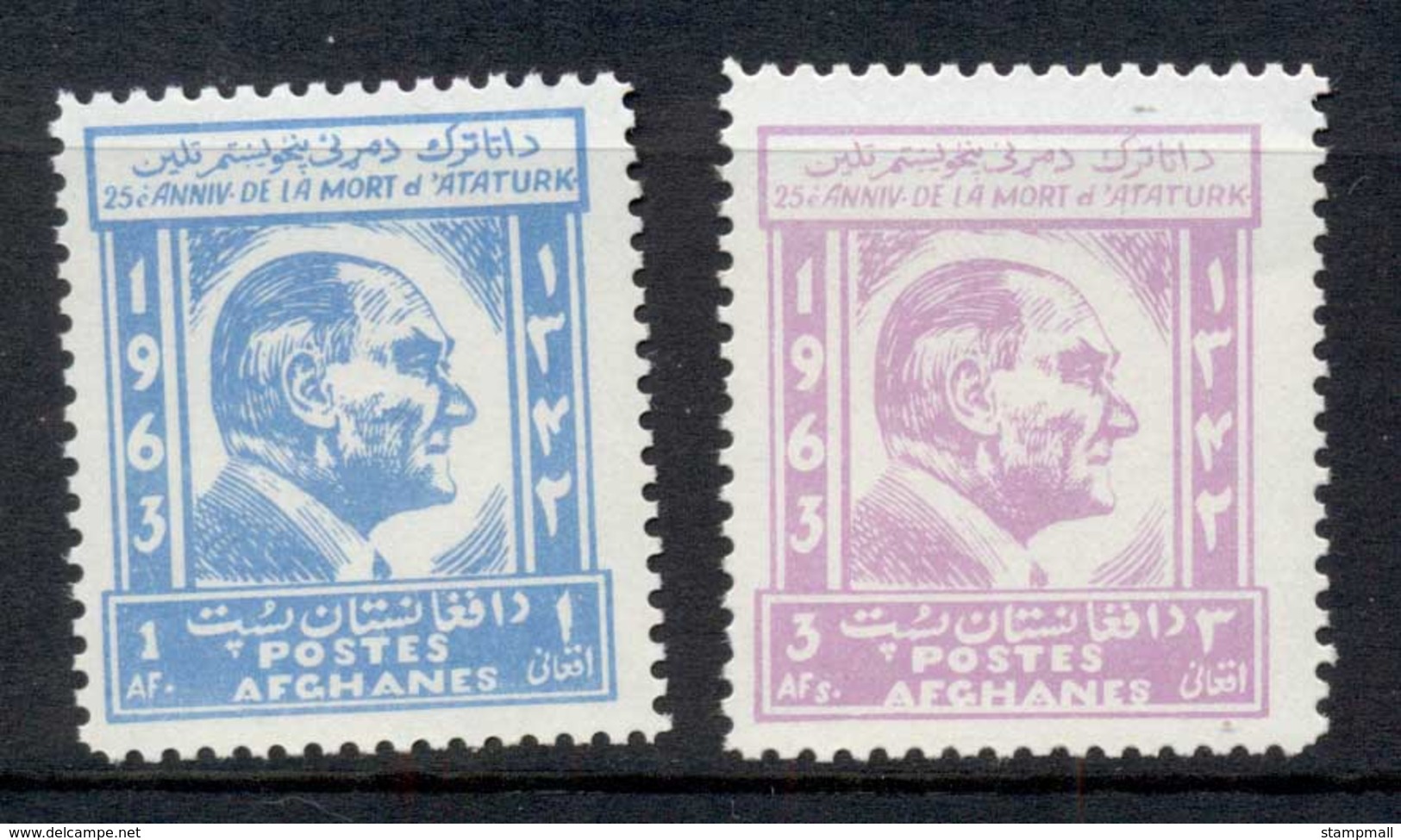 Afghanistan 1963 Kemal Ataturk MUH - Afghanistan