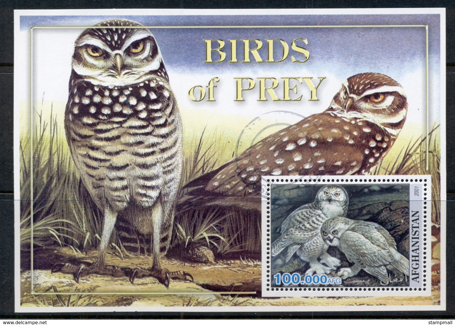Afghanistan 2001 Birds Of Prey MS CTO - Afghanistan
