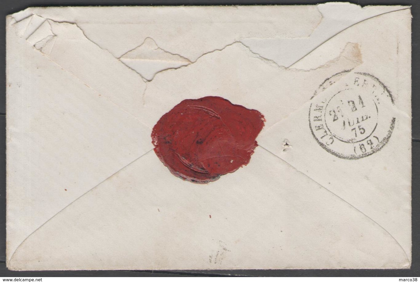 Puy De Dôme:  G.C.1793 Sur N°60C + CàD HERMENT(62) Sur LSC De 1875 - 1849-1876: Période Classique