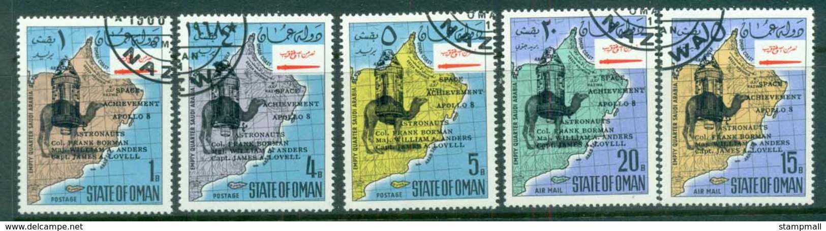 Oman State Of 1969 Apollo 8 Space Opts CTO - Oman