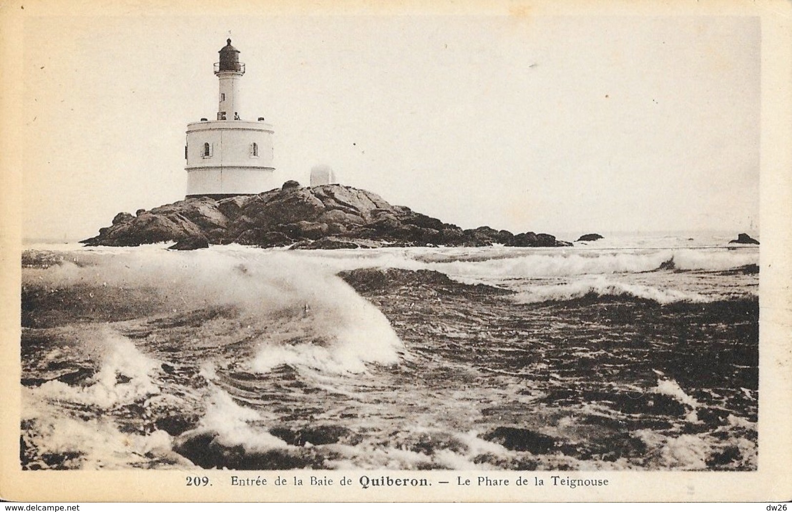 Entrée De La Baie De Quiberon, Le Phare De La Teignouse - Edition Laurent Nel, Carte N° 209 - Lighthouses