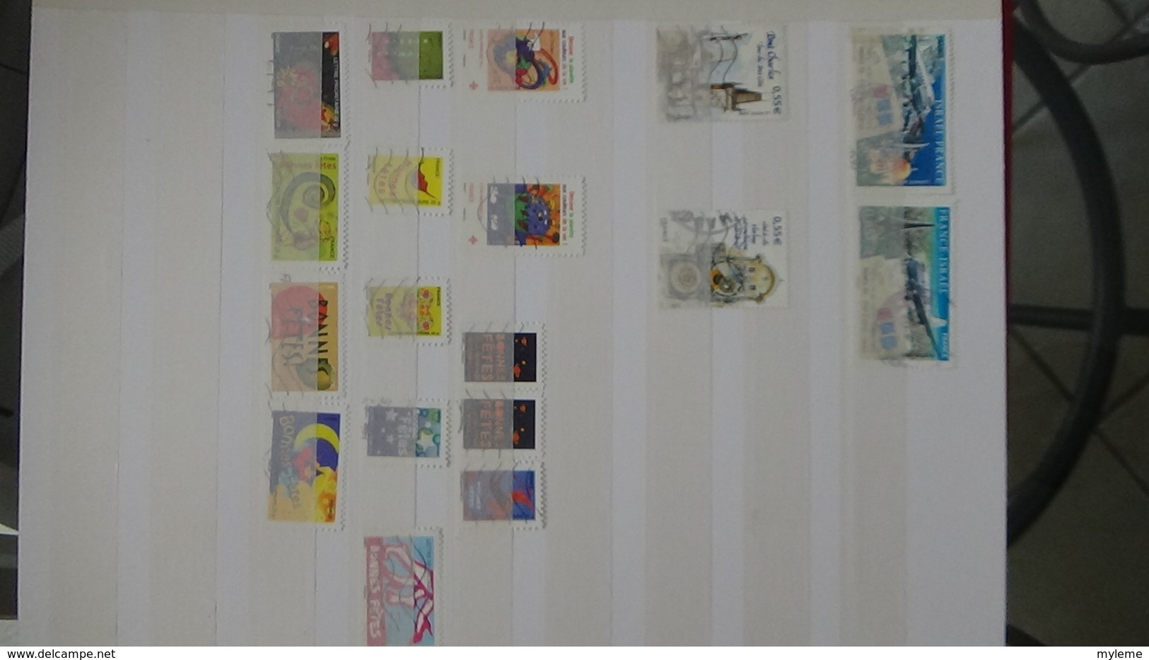 Collection France oblitéré timbres de 2007 à 2013 environ. Idéal pour completer une collection