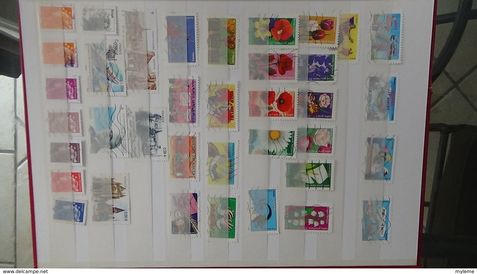Collection France oblitéré timbres de 2007 à 2013 environ. Idéal pour completer une collection