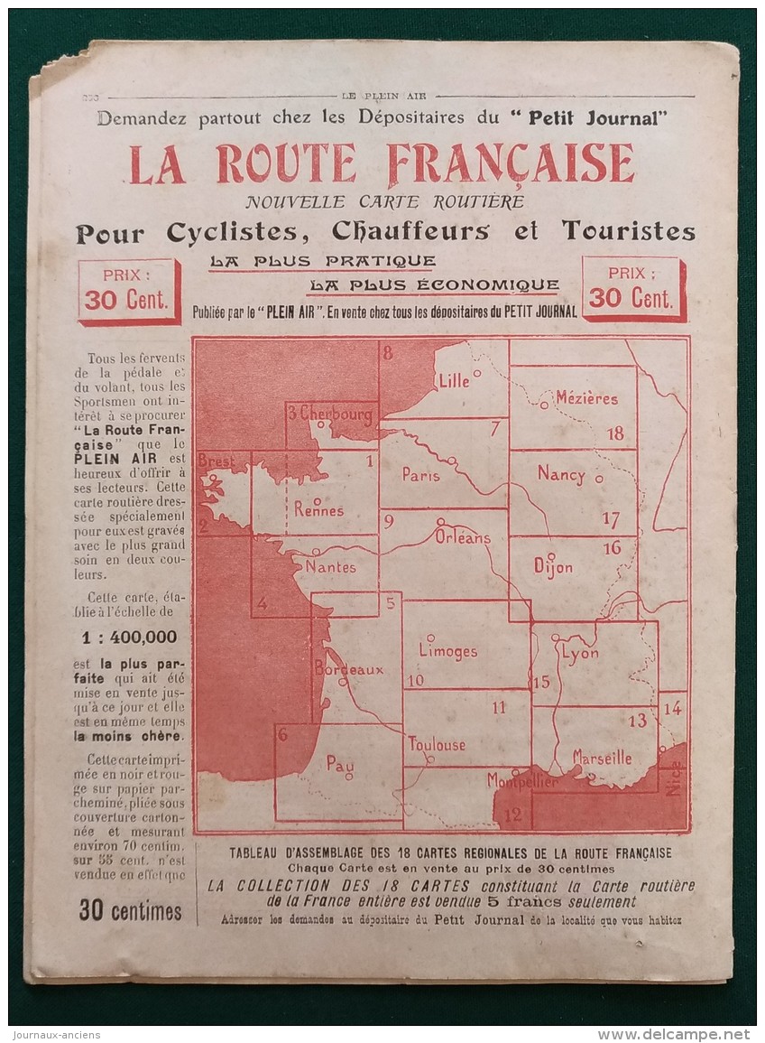 1911 SAINT MORITZ COURSE DE TOBOGGANS - RUGBY FRANCE ANGLETERRE - CYCLISME PARIS BREST - HOCKEY SUR GLACE CHAMONIX