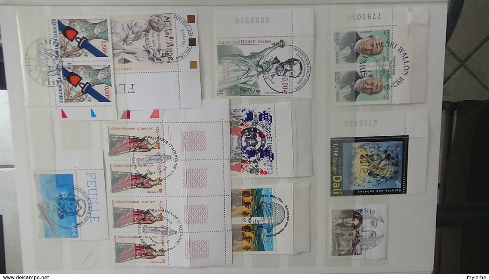 Collection France oblitéré timbres, blocs, documents tous belle oblitération 1er jour