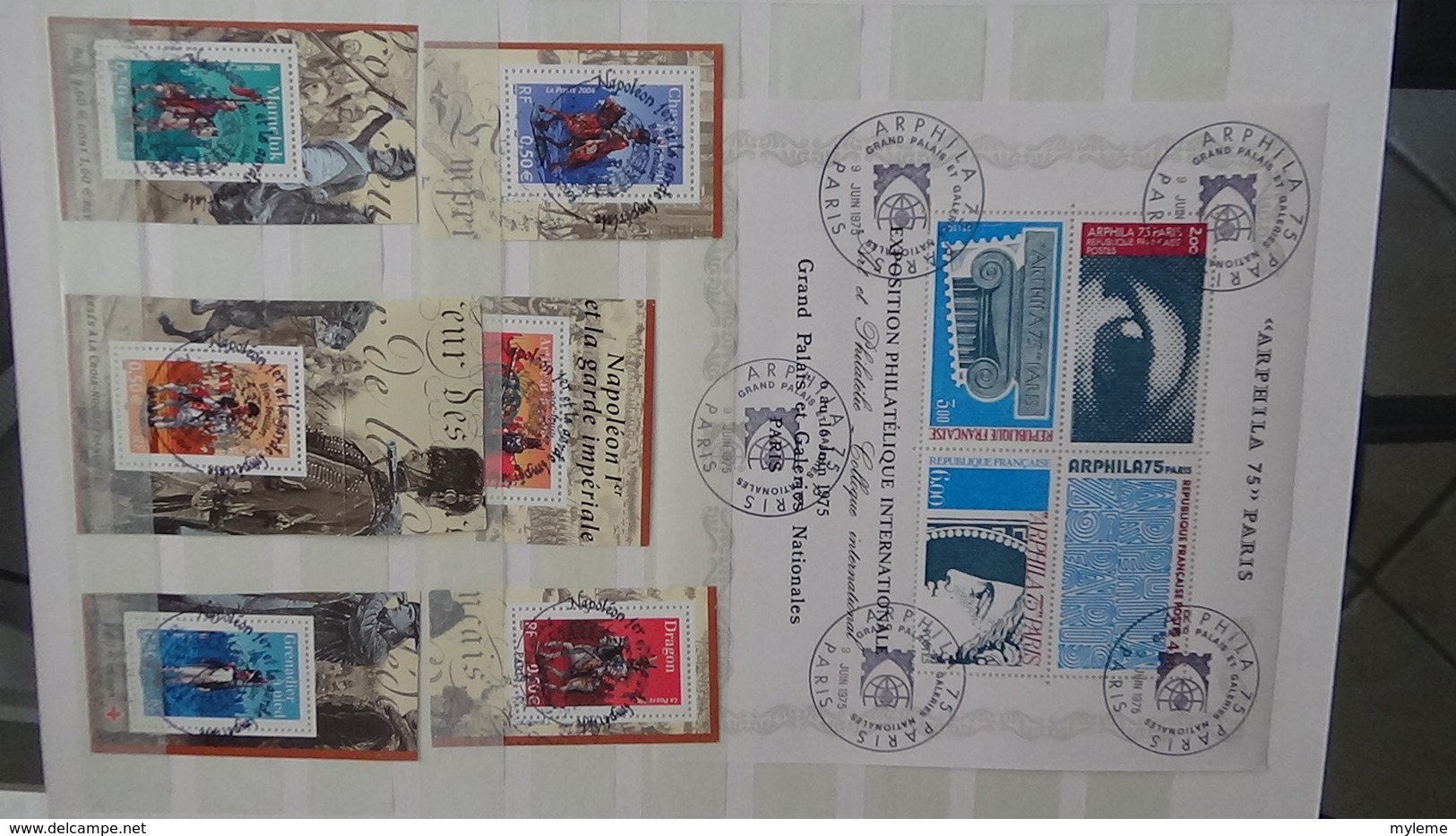 Collection France oblitéré timbres, blocs, documents tous belle oblitération 1er jour
