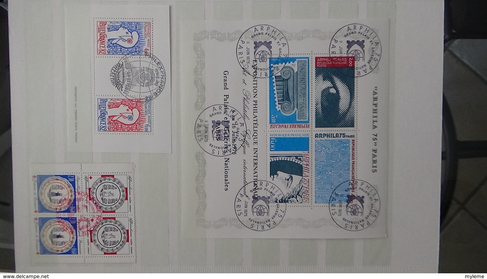 Collection France oblitéré timbres, blocs, documents tous belle oblitération 1er jour