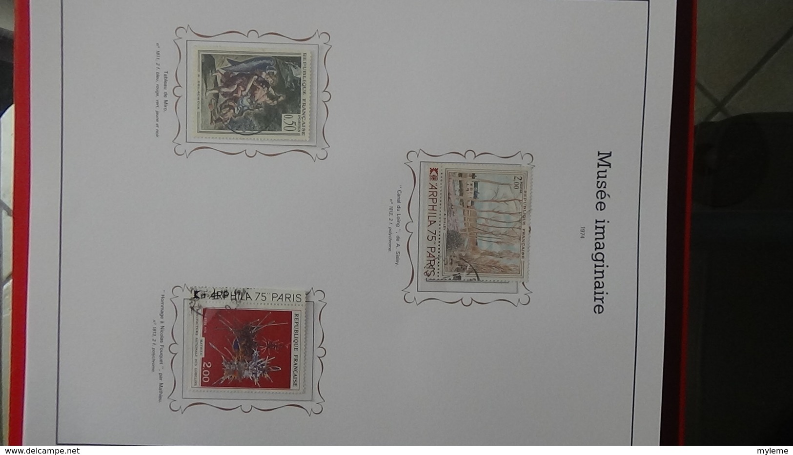 Album de timbres du musée imaginaire. Pas commun