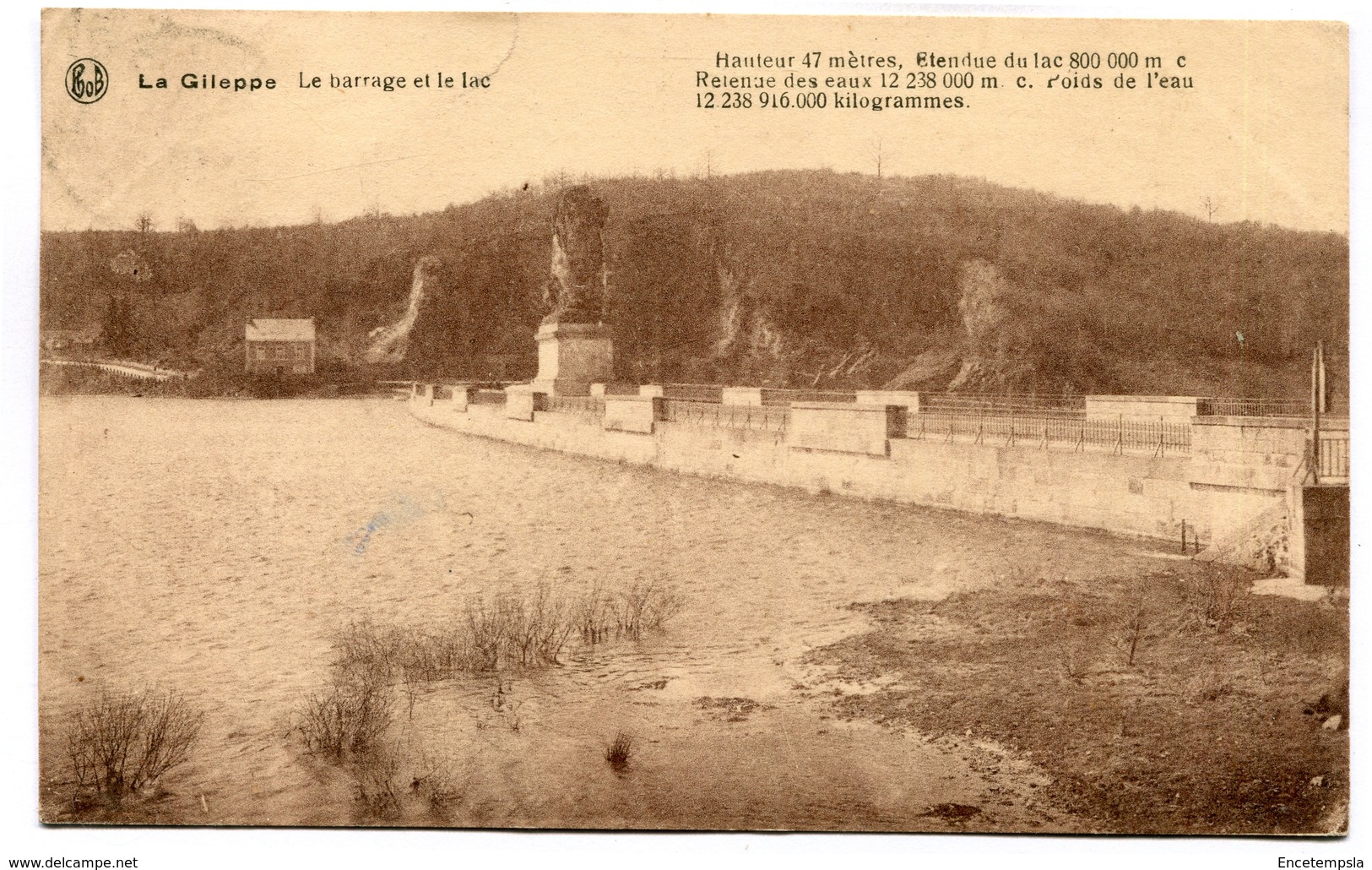 CPA - Carte Postale - Belgique - La Gileppe - Le Barrage Et Le Lac - 1921 ( SV5493 ) - Gileppe (Stuwdam)