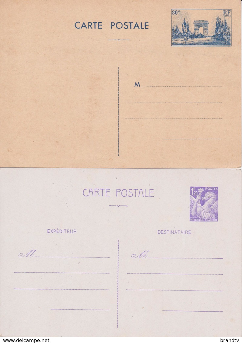 Lot De 17 ENTIERS POSTAUX    Republique Française - Lots Et Collections : Entiers Et PAP