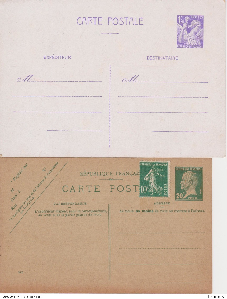 Lot De 17 ENTIERS POSTAUX    Republique Française - Lots Et Collections : Entiers Et PAP