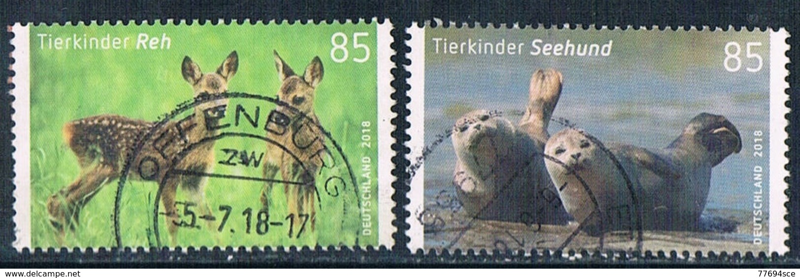 2018  Tierkinder  (Satz) - Used Stamps