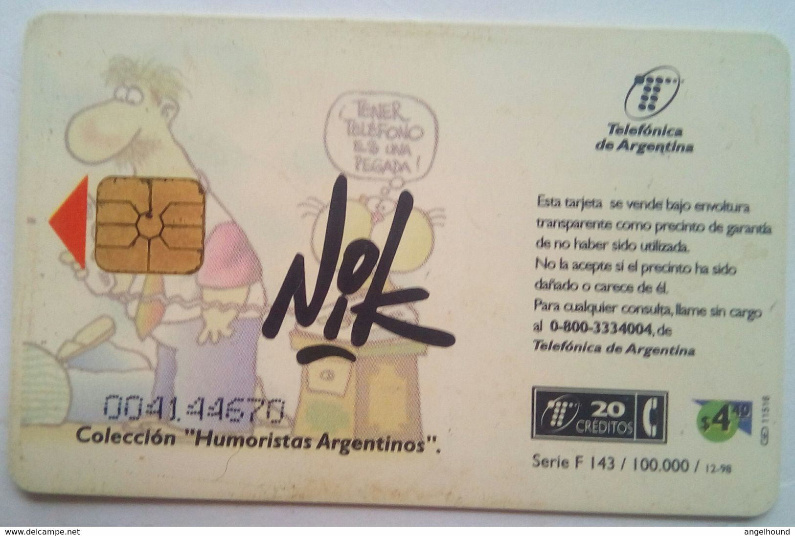 Argentina 20 Units Nik - Argentina