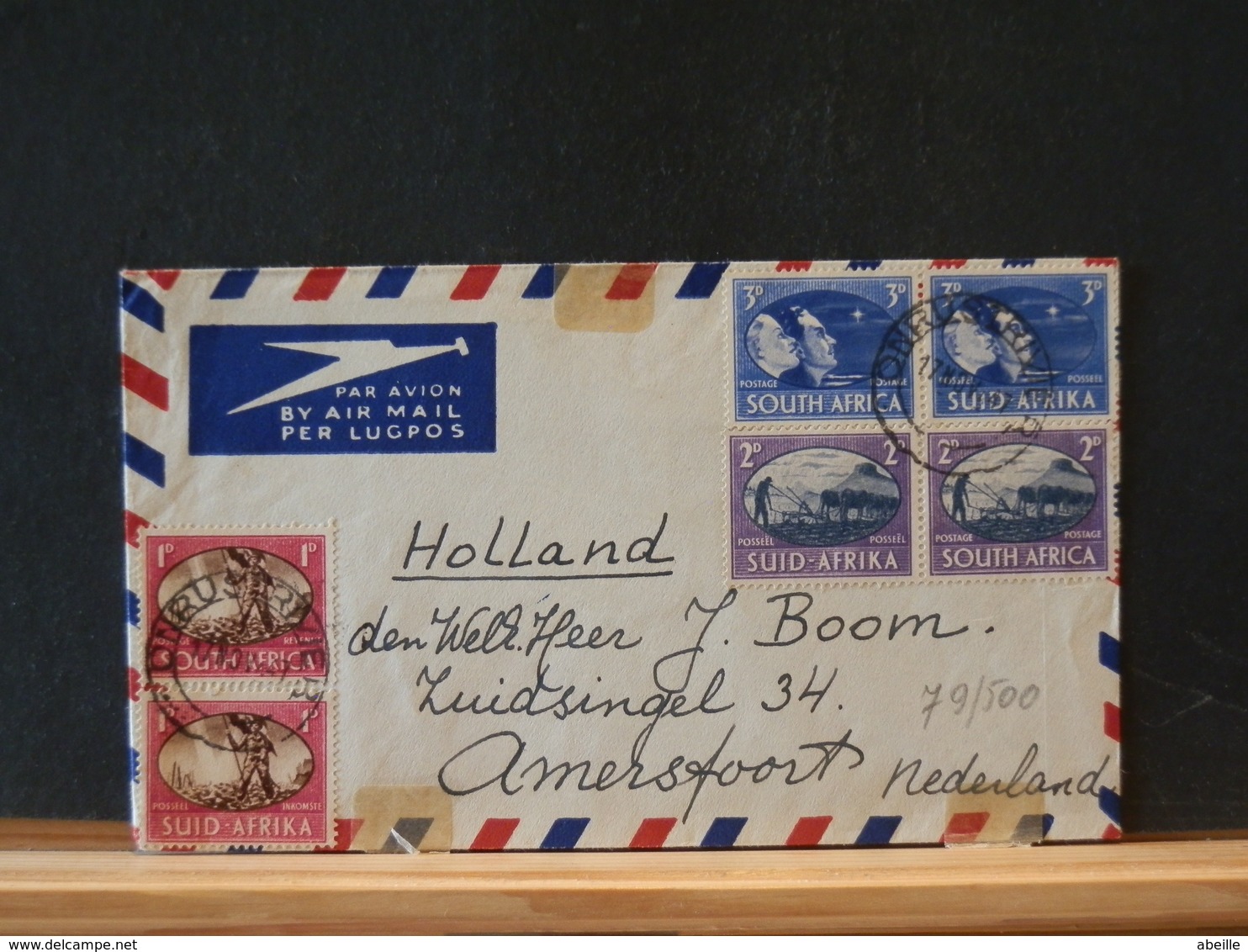 79/500   LETTER TO NEDERLAND - Lettres & Documents