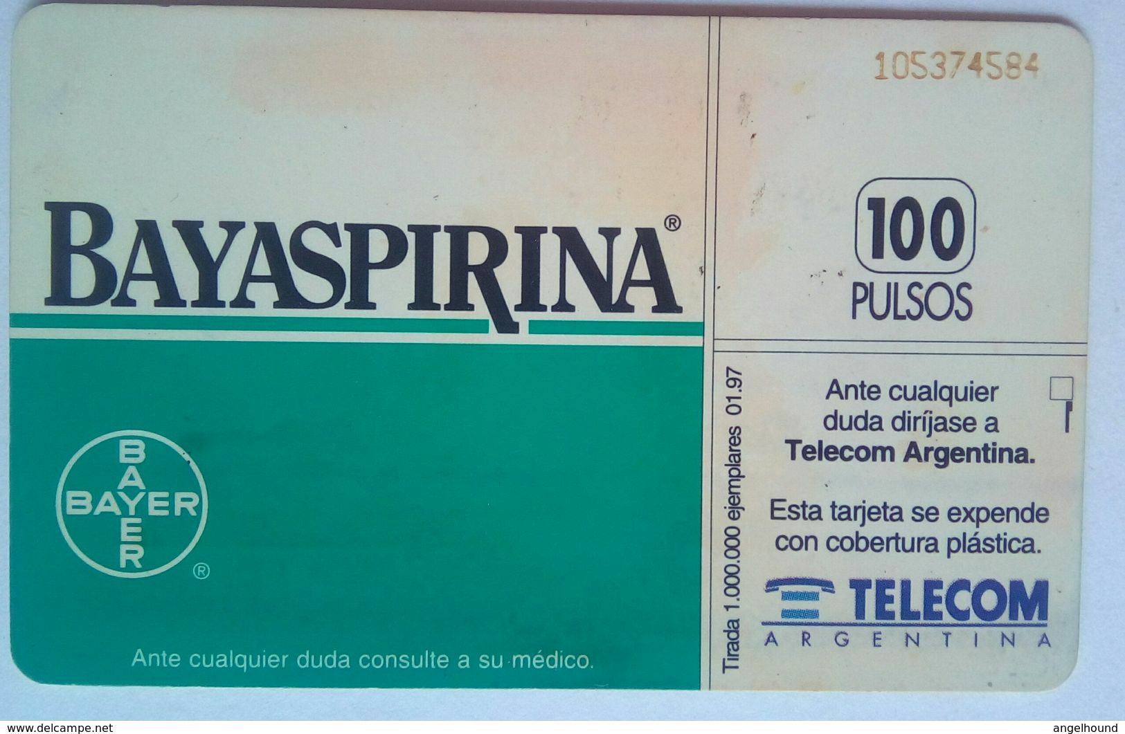 Argentina 100 Units Bayaspirina By Bayer - Argentina