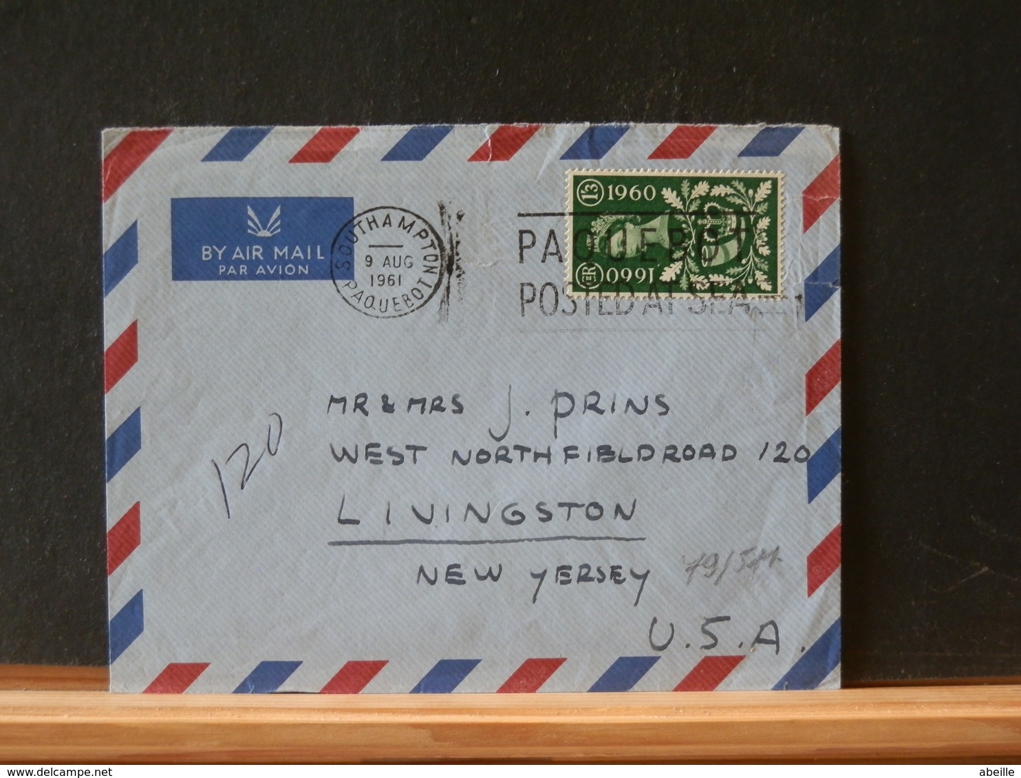 79/511 LETTRE TO USA 1961 - Covers & Documents