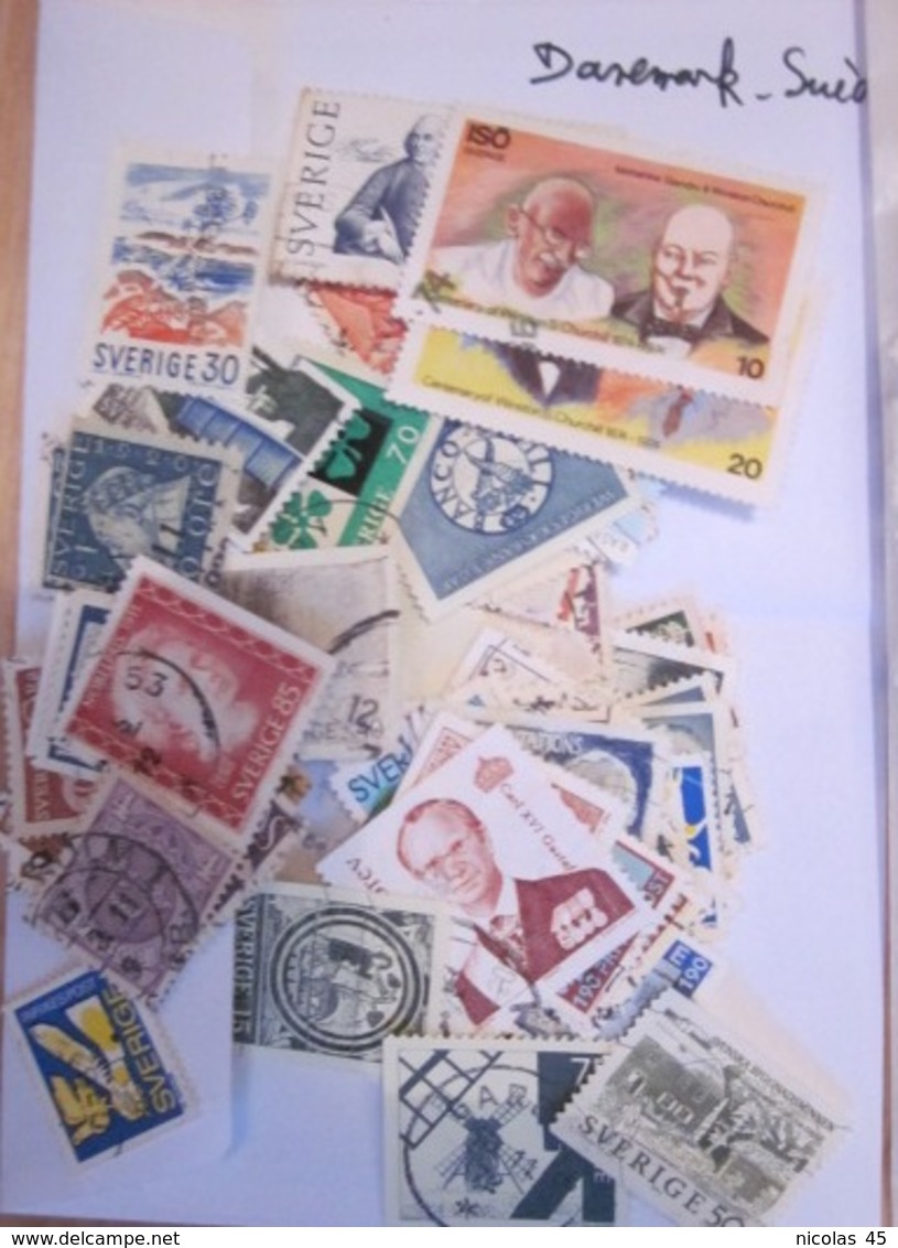 Énorme Lot De Timbres Du Monde (voir Description)  A Saisir - Collections (sans Albums)