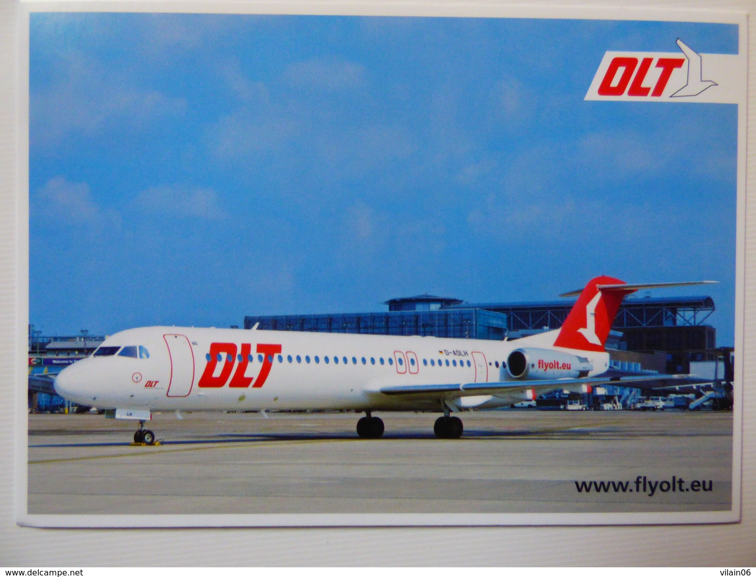 AIRLINE ISSUE / CARTE COMPAGNIE    DLT   FOKKER 100 - 1946-....: Moderne