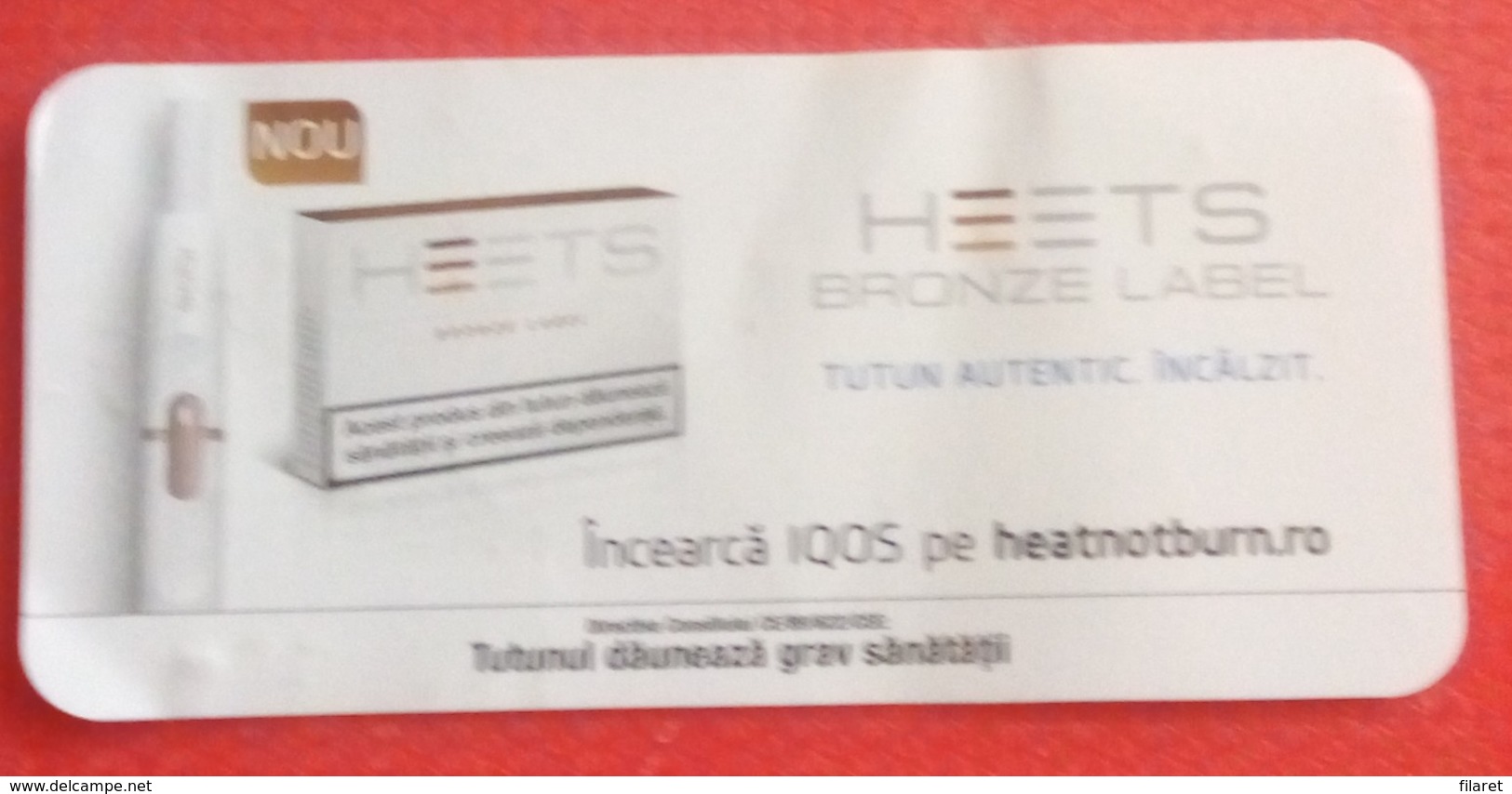 ROMANIA-CIGARETTES  CARD,NOT GOOD SHAPE-0.90 X 0.43 CM - Autres & Non Classés