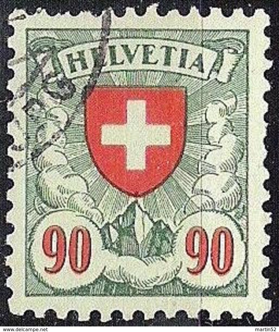 Schweiz Suisse 1940: Zu 163y Mi 196y Yv 208 (Kreide-Papier Lisse Crayeux) Mit Eck-Stempel (Zumstein CHF 50.00) - Gebruikt