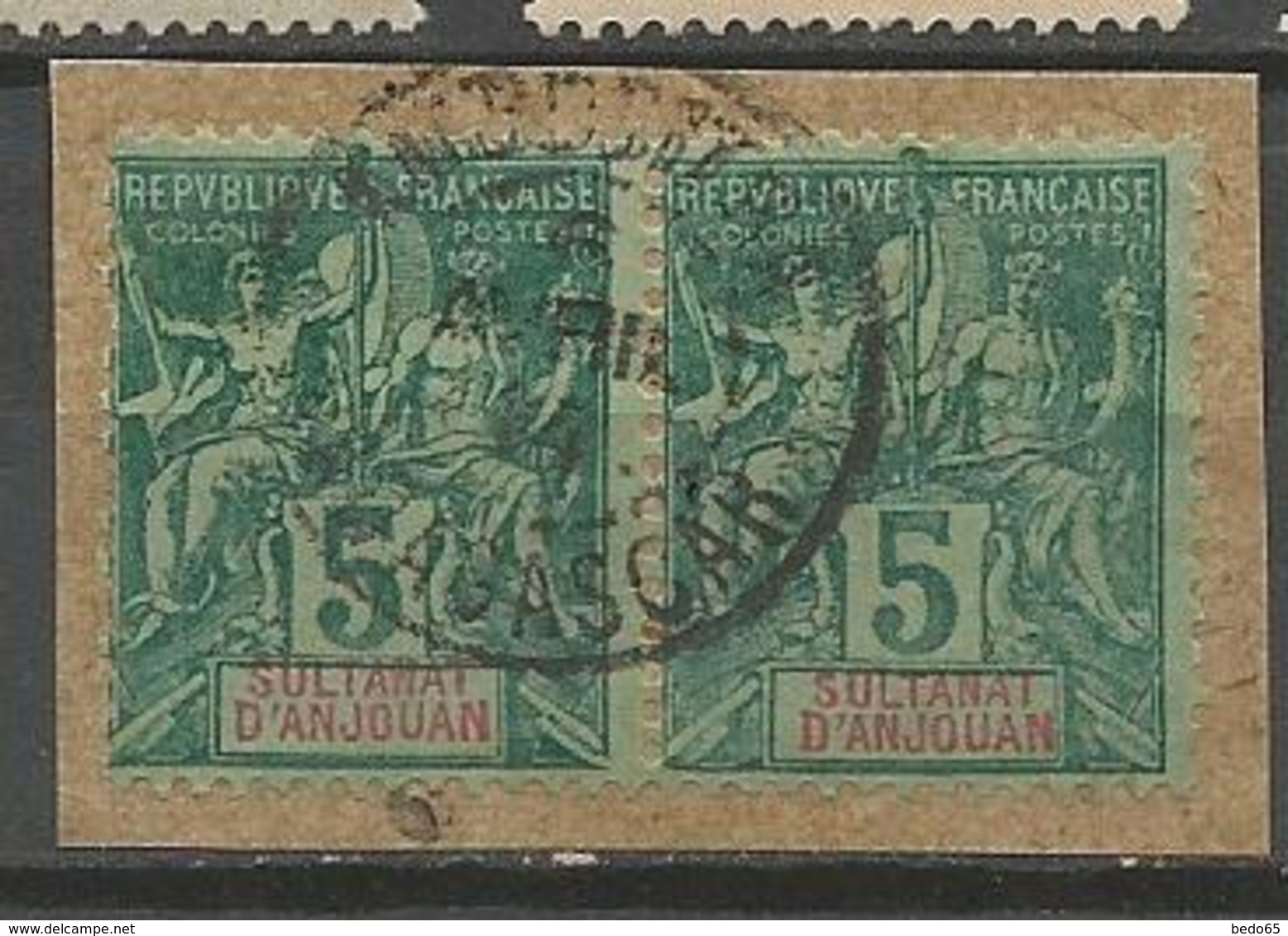 ANJOUAN N° 4 CACHET AMBOSITRA TB - Used Stamps