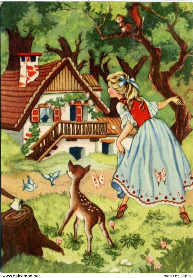BIANCANEVE SCHNEEWITTCHEN BLANCHE-NEIGE  Flli Green La Casa Dei 7 Nani Cerbiatto Scoiattolo - Fairy Tales, Popular Stories & Legends