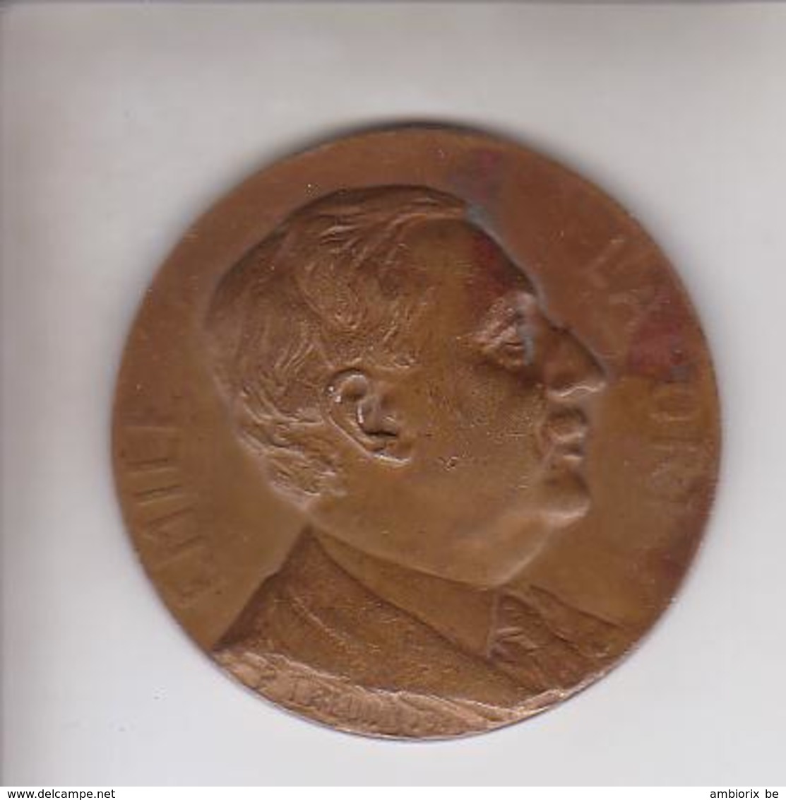 Médaille En Bronze - Emile LAPORT - "Les Agents De Change De La Bourse De Bruxelles à Leur Cher Président Et Ami 1932-19 - Unternehmen