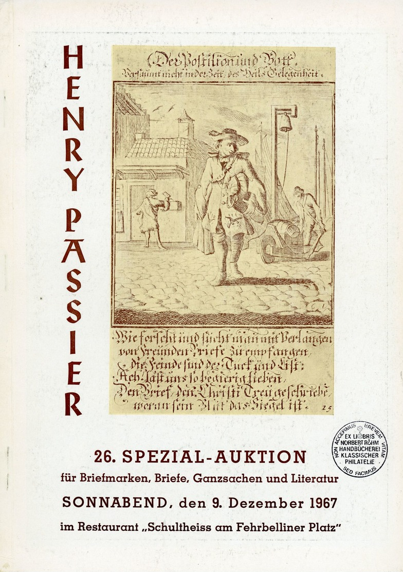 26. Passier  Auktion 1967 - Auktionskataloge