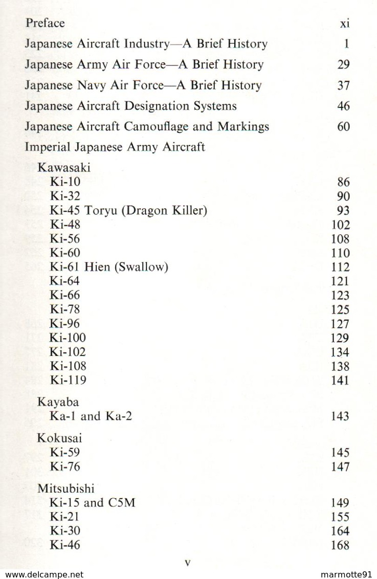 JAPANESE AIRCRAFT OF PACIFIC WAR AVIATION JAPON ARMEE AIR GUERRE PACIFIQUE - Aviation