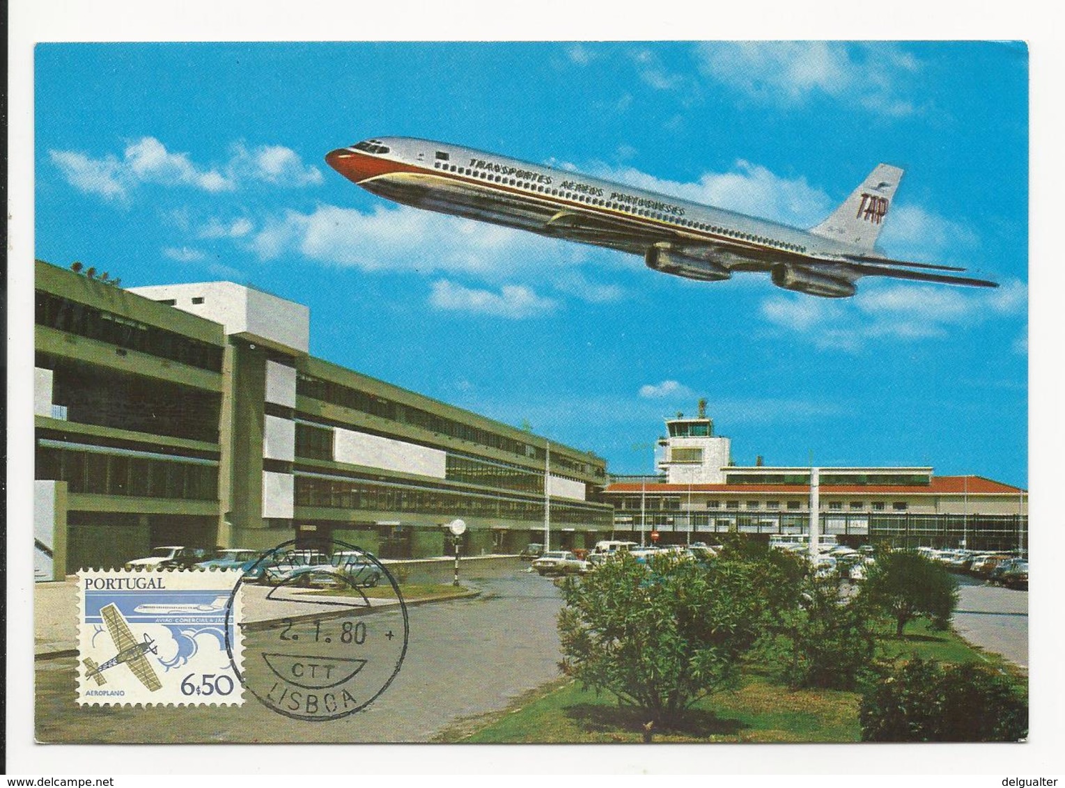 Maximum Card * Portugal * 1980 * Lisboa * Aeroporto - Maximum Cards & Covers