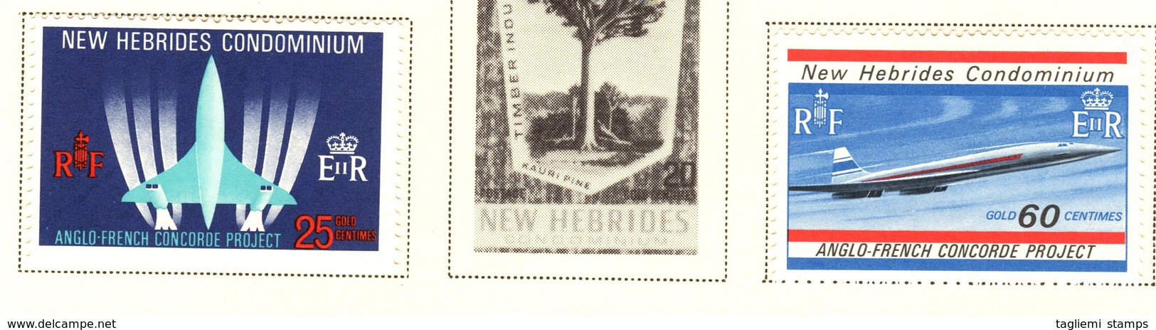 New Hebrides, 1968, SG 133 - 134, Complete Set Of 2, Mint Hinged - Unused Stamps