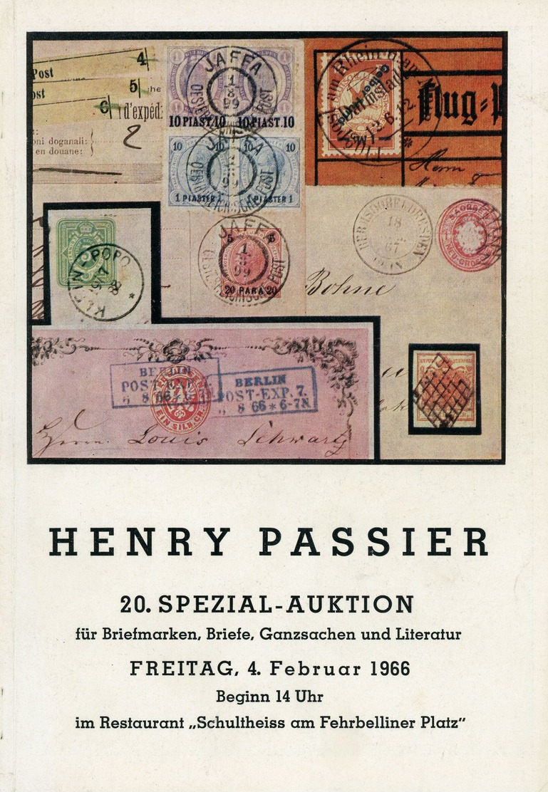 20. Passier  Auktion 1966 - Auktionskataloge