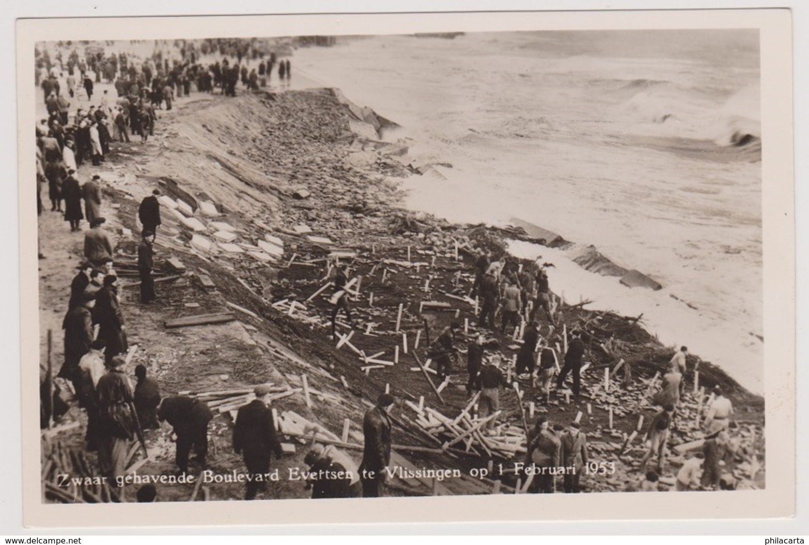 Vlissingen - Zwaar Gehavende Boulevard Evertsen - Vlissingen