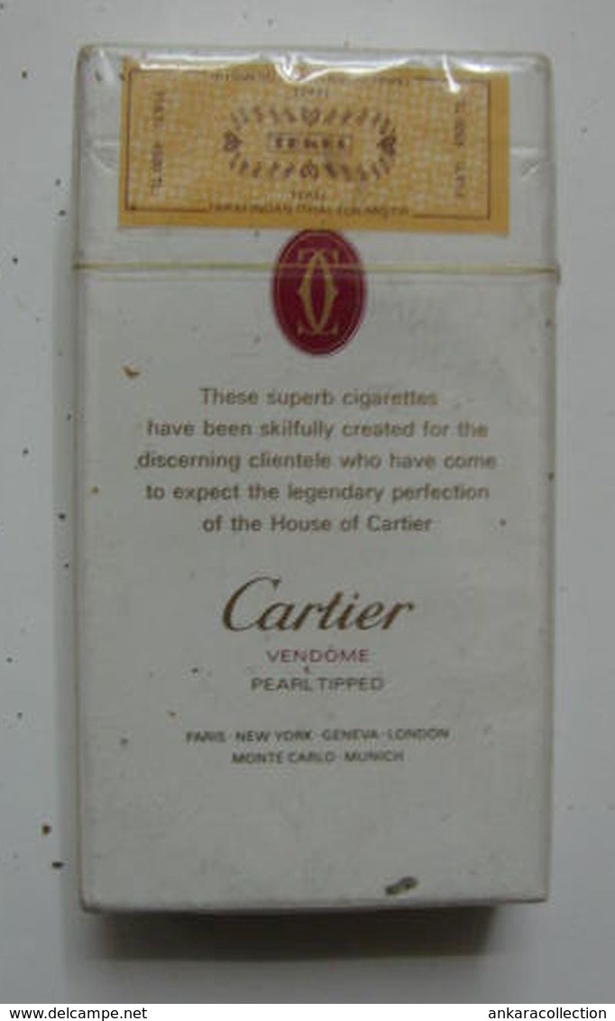 AC - CARTIER VENDOME HARD PACK CIGARETTES TOBACCO UNOPENED BOX FOR COLLECTION - Andere & Zonder Classificatie