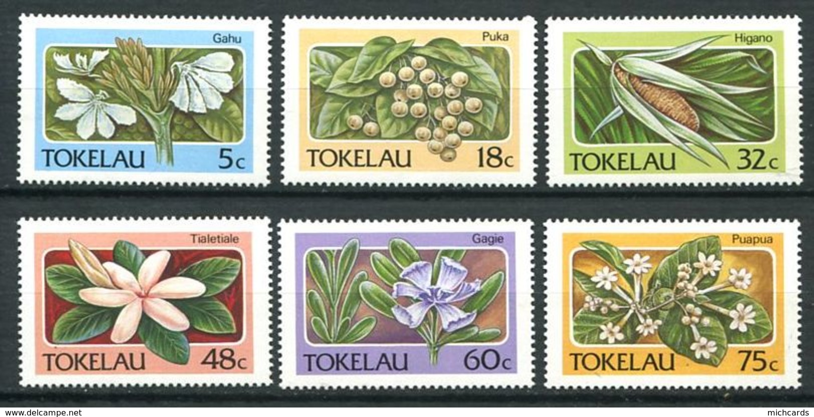237 TOKELAU 1987 - Yvert 143/48 - Fleur - Neuf **(MNH) Sans Trace De Charniere - Tokelau
