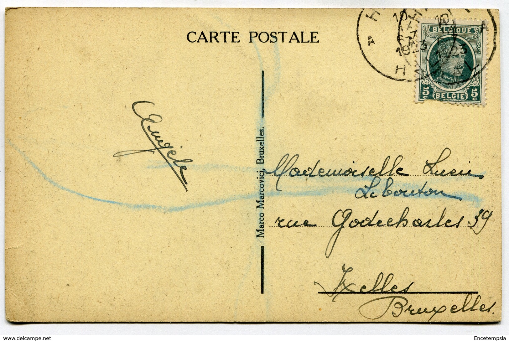 CPA - Carte Postale - Belgique - Hal - Pont Brantlant - 1923 ( SV5516 ) - Halle