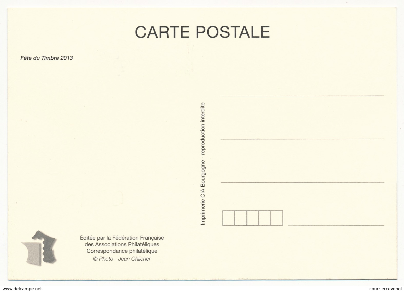 FRANCE => Carte Locale "Fête Du Timbre" 2013 - Le Timbre Fête L'Air (Ciappa/Kawena) - AIX EN PROVENCE (13) - Lettres & Documents