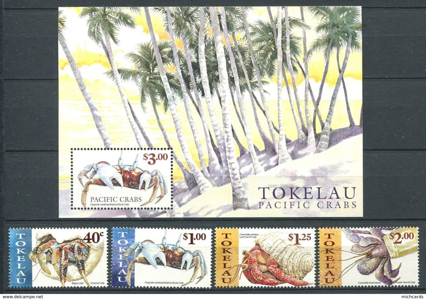 237 TOKELAU 1999 - Yvert 255/58 BF 27 - Crabe Crustace - Neuf **(MNH) Sans Trace De Charniere - Tokelau