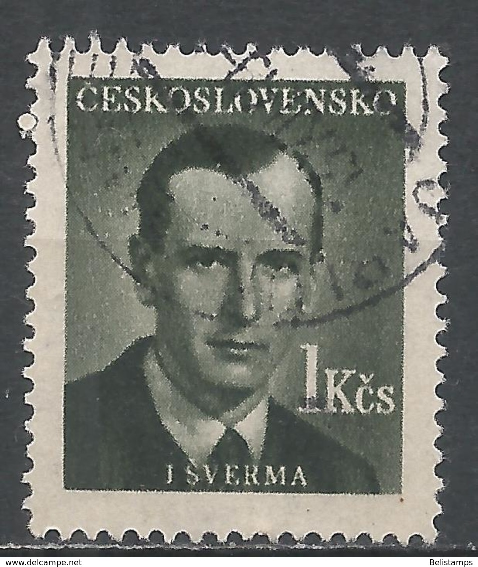 Czechoslovakia 1949. Scott #376 (U) J. Sverma, Writer - Used Stamps