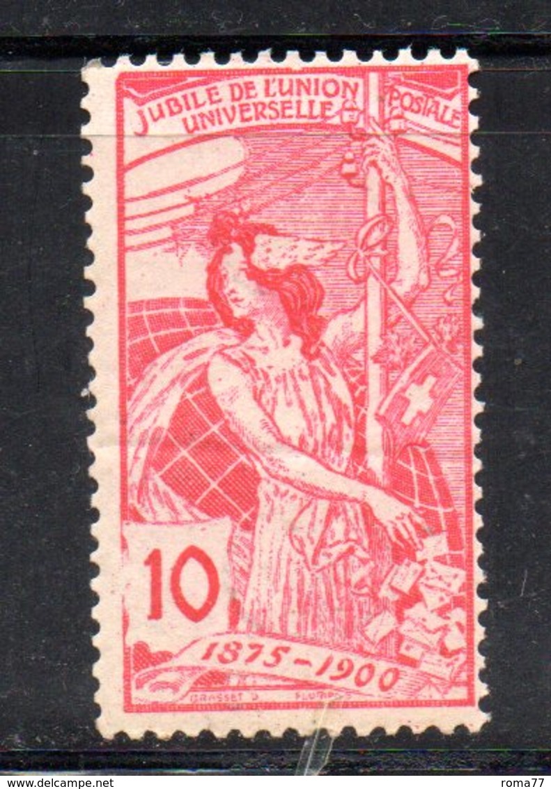 218/1500 - SVIZZERA 1900 , UPU Il N. 87  ***  MNH - Nuovi