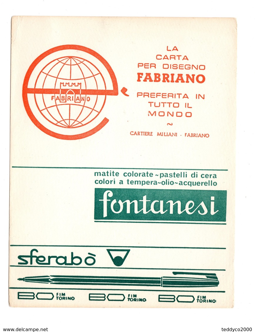 CARTA ASSORBENTE Pubblicitaria Fabriano Fontanesi - S