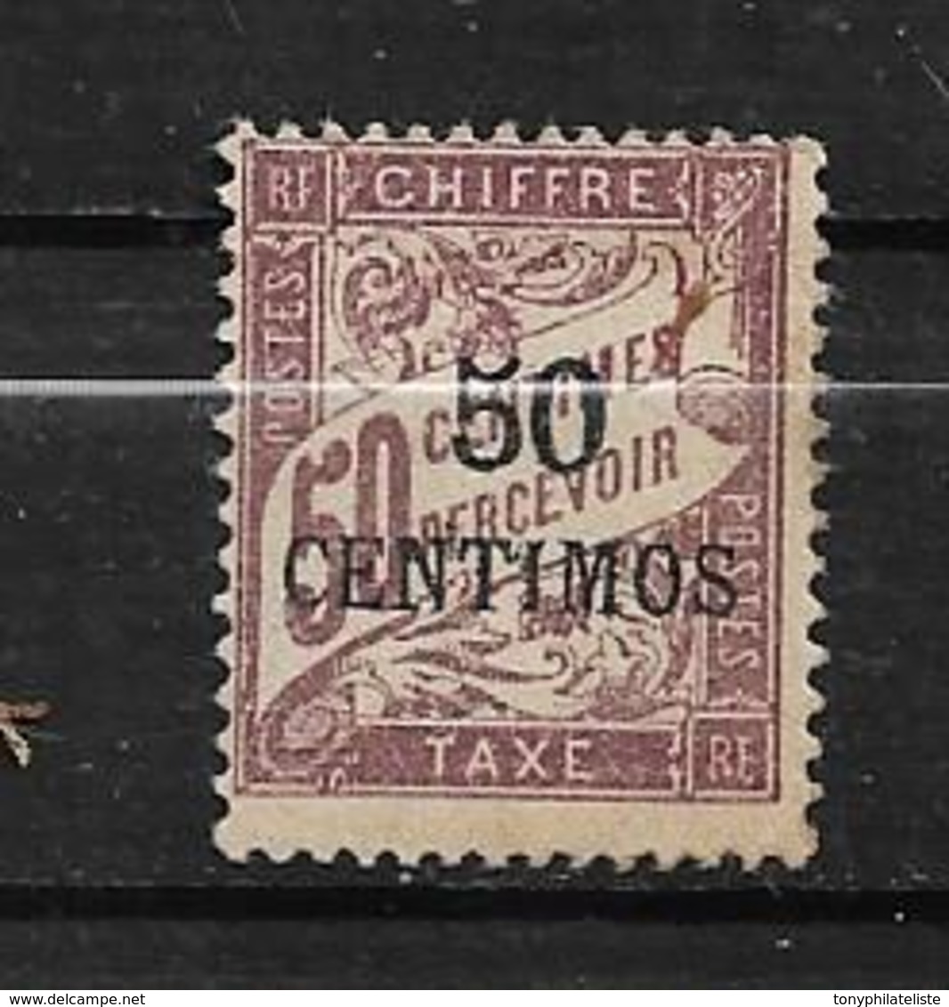 Colonie  Timbre Taxe Du Maroc De 1896  N°4 Neufs * Cote 36€ - Postage Due