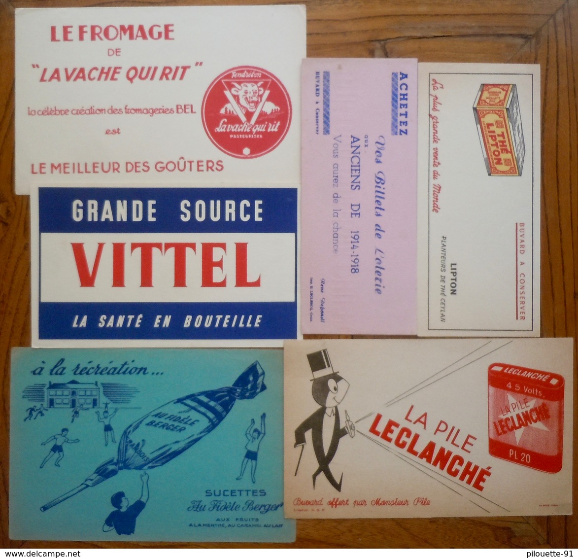 Lot de 57 buvards variés thèmes divers