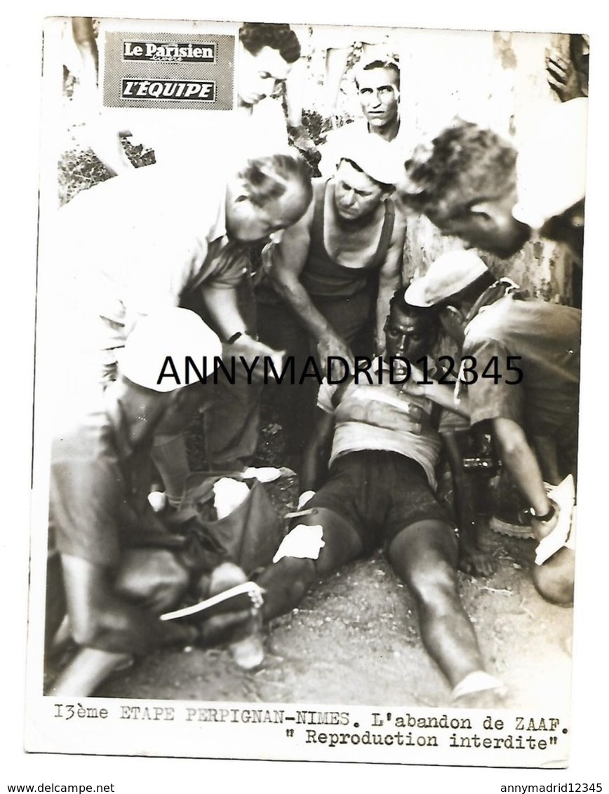 PHOTO - CYCLISME-TOUR DE FRANCE 1950 - ABDEL KADER ZAAF (20 Cm X 15cm) - Cycling